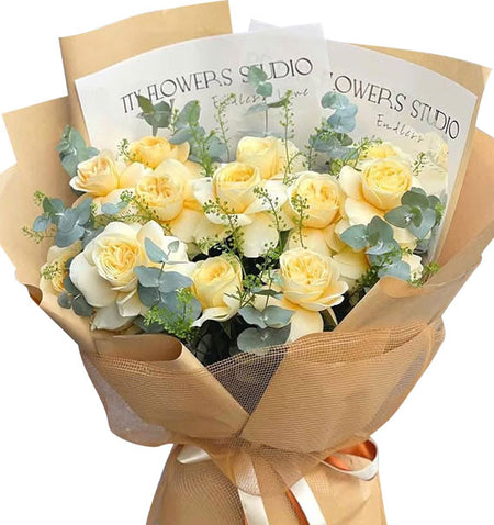 Elegant Rose Bloom Bouquet Vietnamese Flowers