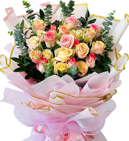 Enchanted Rose Bouquet Vietnamese Flowers