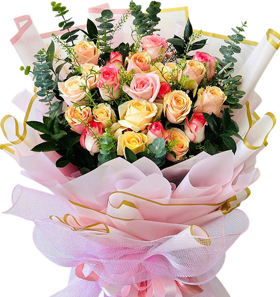 Enchanted Rose Bouquet Vietnamese Flowers