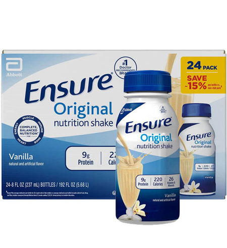 Ensure Original Nutrition Shake Vanilla Flavor 24 Pack