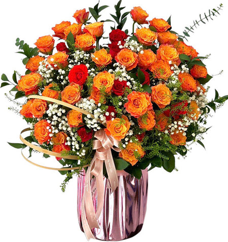 Floral Birthday Surprise Basket Vietnameseflowers
