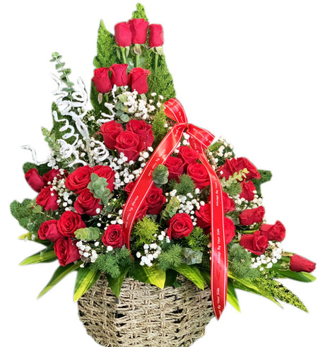 Flowers In Basket 05 - Vietnamese Flowers