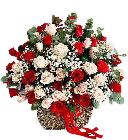 Flowers In Basket 06 - Vietnamese Flowers