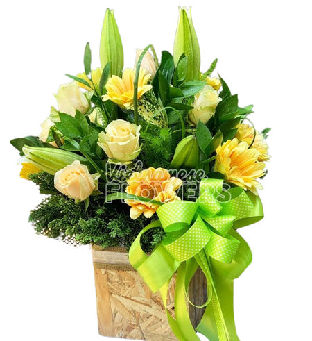 Flowers In Basket 17 - Vietnamese Flowers