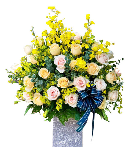 Flowers In Basket 21 - Vietnamese Flowers