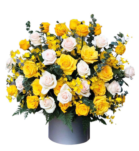 Flowers In Basket 24 - Vietnamese Flowers