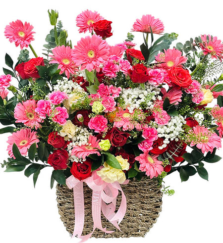 Forever Love Mom Basket Vietnamese Flowers