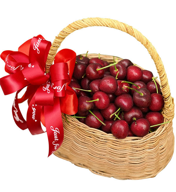 Fresh Cherries Basket - Vietnamese Flowers