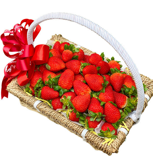 fresh strawberries basket