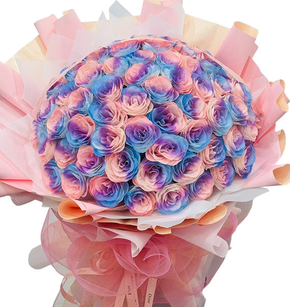 Galaxy Waxed Rose Bouquet For Mom Vietnam