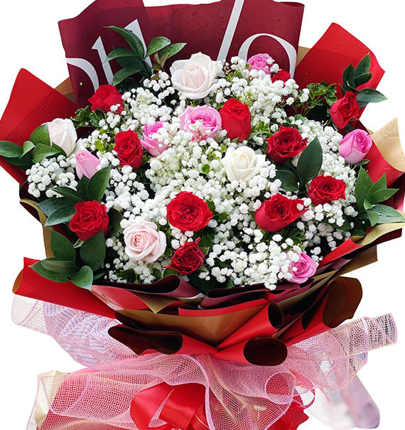 Grace & Love Rose Bouquet Vietnamese Flowers