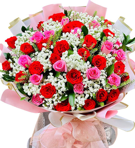 Graceful Rose Garden Bouquet Vietnamese Flowers