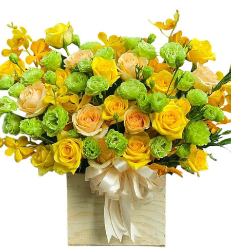Happy Times Friend Basket Vietnamese Flowers