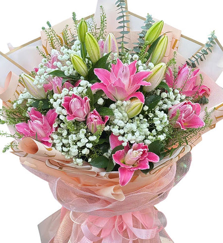 Lilies Bouquet For Mom Vietnam