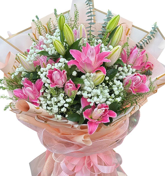 Lilies Bouquet For Mom Vietnam