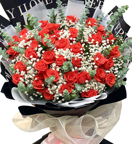 Love Story Rose Bouquet Vietnamese Flowers