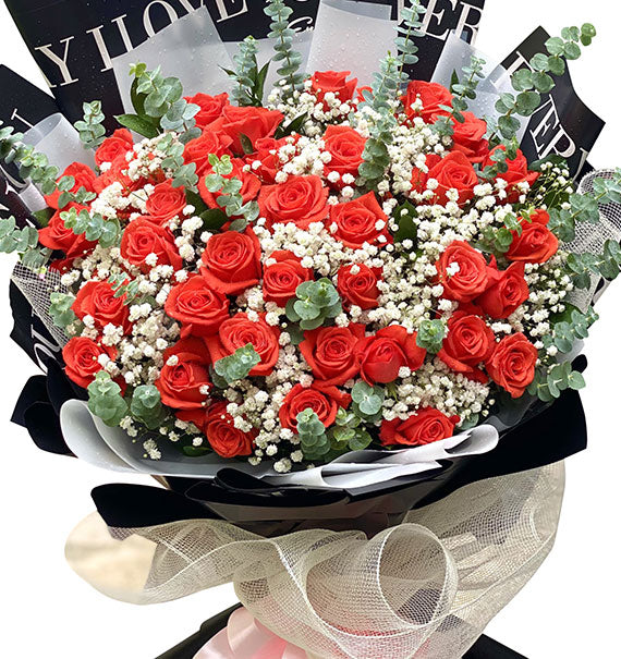 Love Story Rose Bouquet Vietnamese Flowers