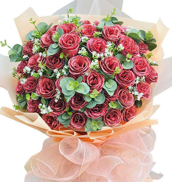 Lovely Mom Surprise Waxed Rose Bouquet Vietnam