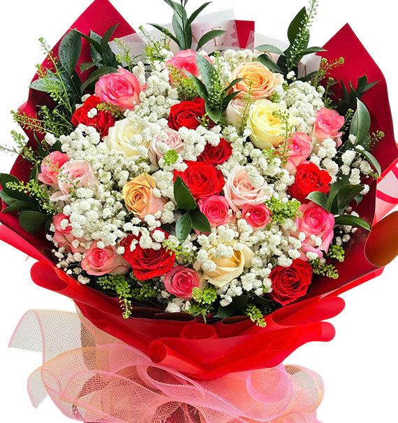 Lovely Rose Charm Bouquet Vietnamese Flowers