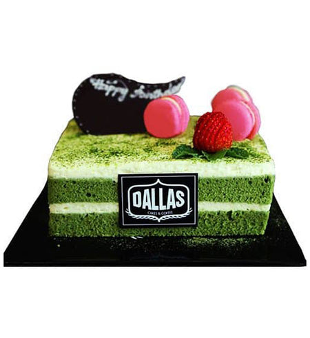 Matcha Cake - Vietnamese Flowers