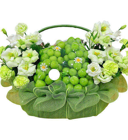 Mom’s Fresh Peony Grape Basket Vietnam