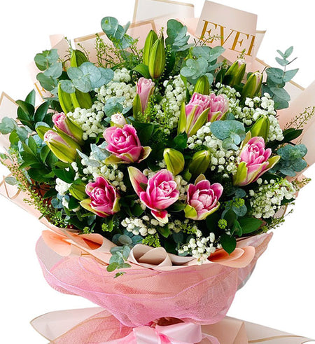 Oriental Lily Bouquet Vietnam