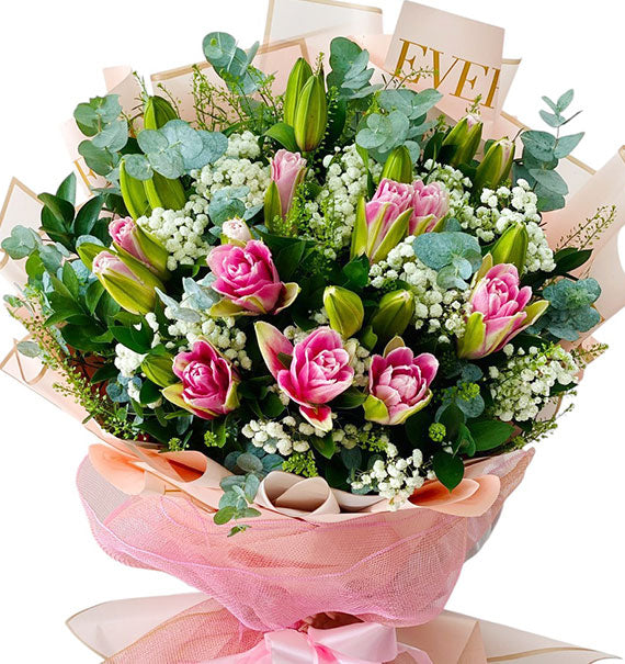 Oriental Lily Bouquet Vietnam