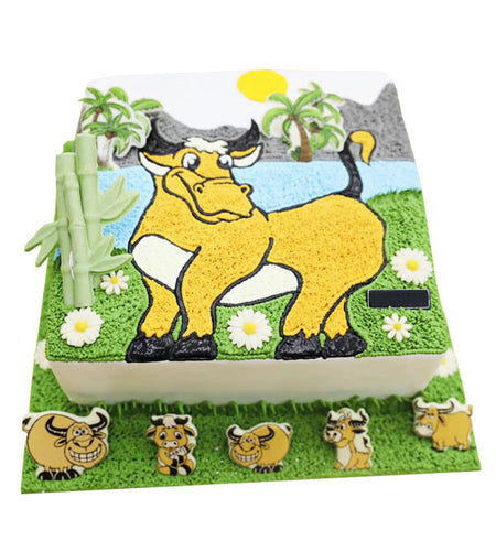 Oxen Cake 01 - Vietnamese Flowers
