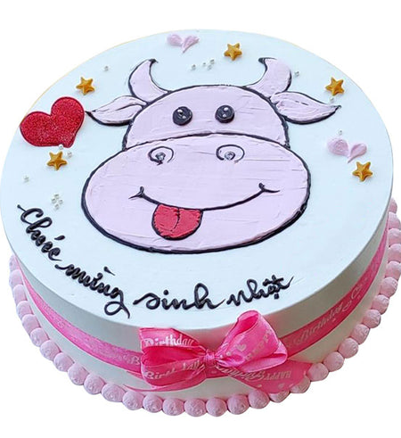 Oxen Year Birthday Cake Vietnam