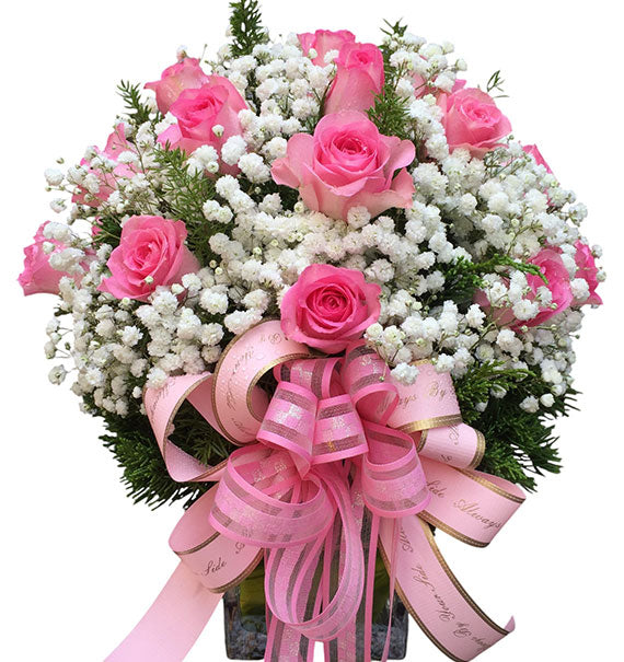 Pink Rose Vase Vietnam