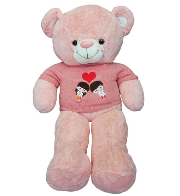 pink teddy bear in love 01