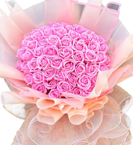 Pink Waxed Roses For Mother's Day Vietnam