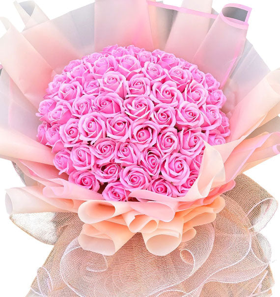 Pink Waxed Roses For Mother's Day Vietnam