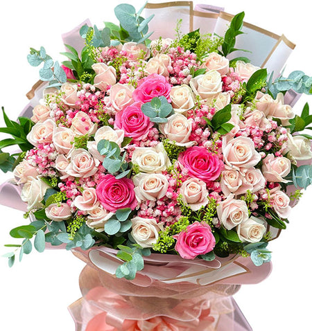 Pretty in Pink Birthday Bouquet Vietnameseflowers