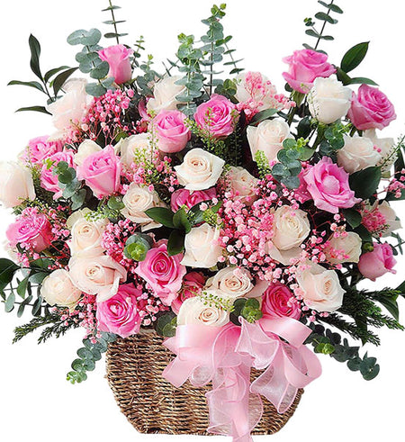 Pure Love Flower Basket Vietnamese Flowers