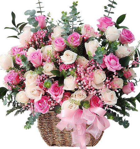 Pure Love Flower Basket Vietnamese Flowers