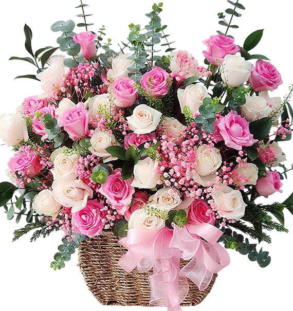 Pure Love Flower Basket Vietnamese Flowers