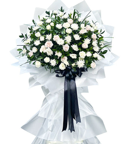Pure Sympathy Flowers Standing Sprays Vietnam