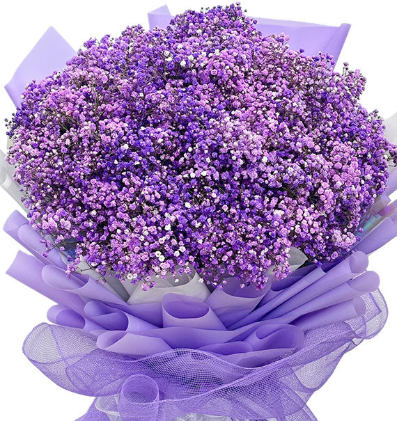 Romantic Purple Flower Basket Vietnam