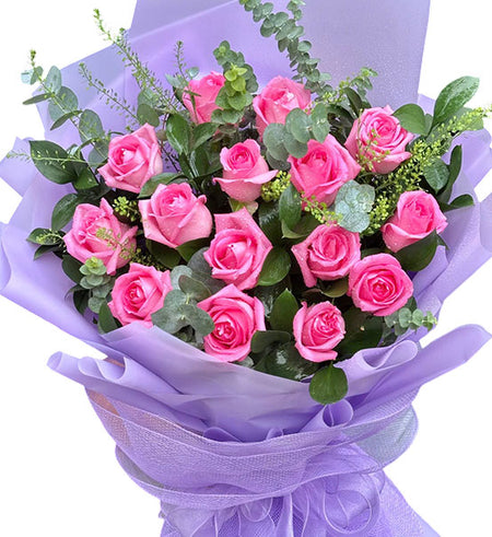 Romantic Rose Love Bouquet Vietnamese Flowers