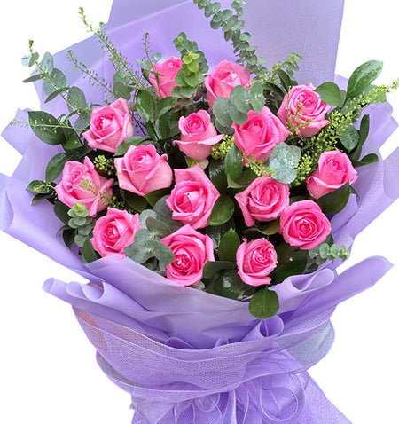 Romantic Rose Love Bouquet Vietnamese Flowers