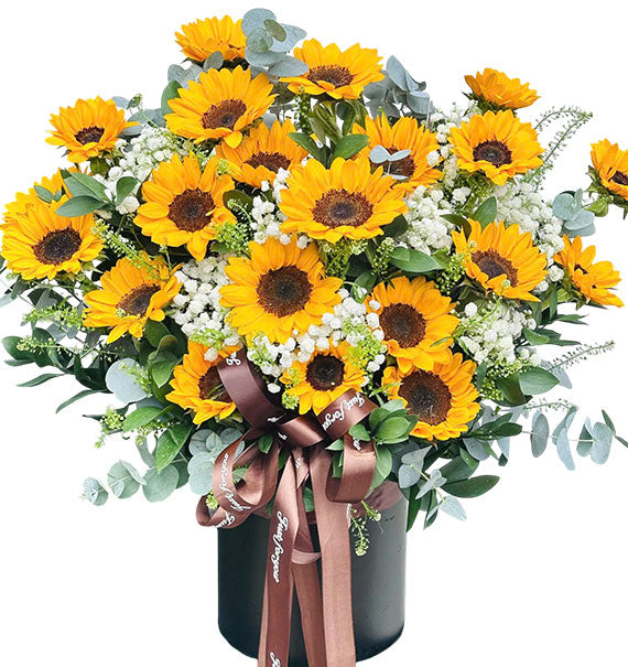 Smiles & Wishes Flower Basket Vietnamese Flowers