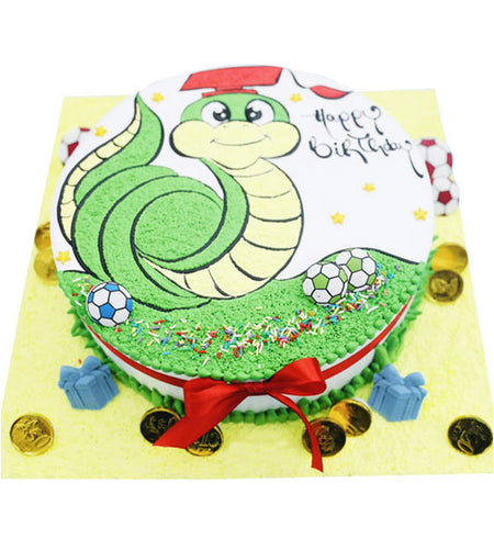 Snake Cake 01 - Vietnamese Flowers