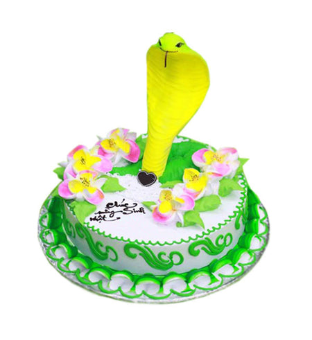 Snake Cake 03 - Vietnamese Flowers
