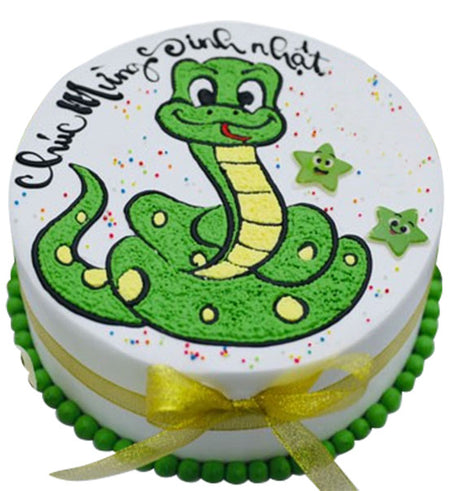 Snake Year Birthday Cake Vietnam