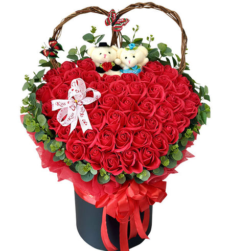 special waxed roses valentine 01