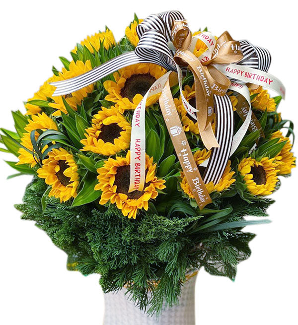 Sunflowers Basket 7 - Vietnamese Flowers