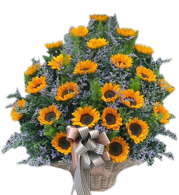 Sunflowers Basket 8 - Vietnamese Flowers
