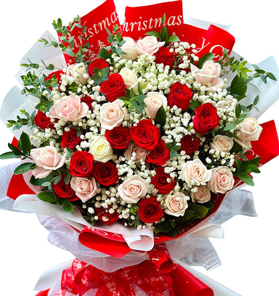 Sweet Love Rose Bouquet Vietnamese Flowers