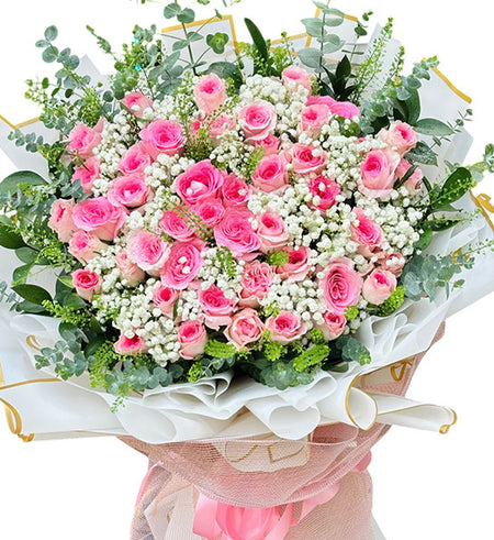 Sweet Memory Rose Bouquet Vietnamese Flowers